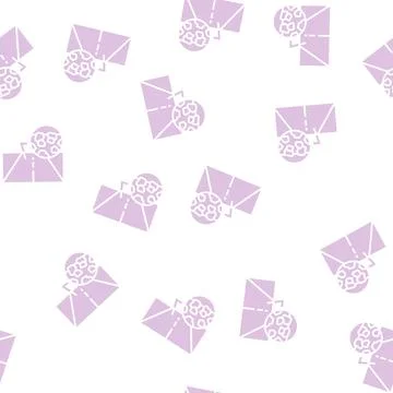 Gravel crashed stone road glyph seamless pattern 库存插图
