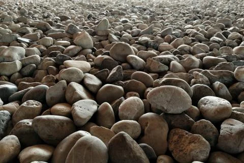 Gravel on ground construction material for reference. ground and sub base lay Stock Photos