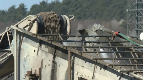 Gravel Processing Equipment at Aggregate Production Plant Stock Footage 344434302