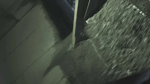 Graveling the Floor Stock Footage 71119725