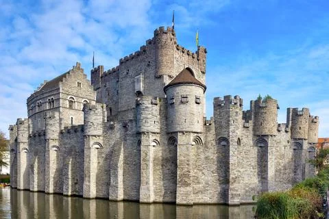 Gravensteen. Stock Photos