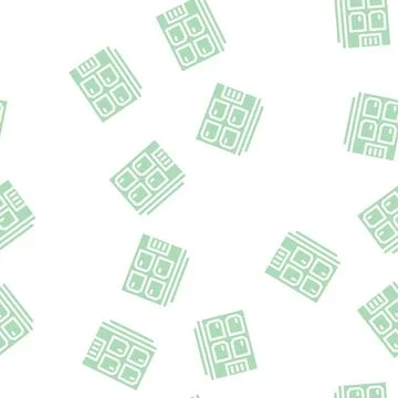 Graves wall glyph vector seamless pattern Stock Illustration