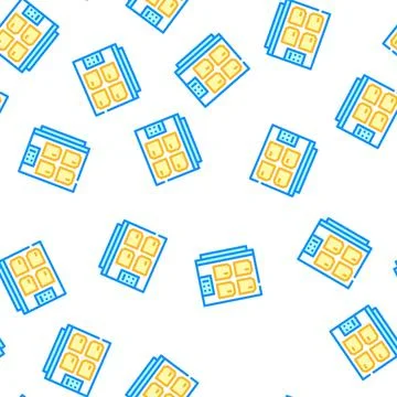Graves wall vector seamless pattern Stock Illustration