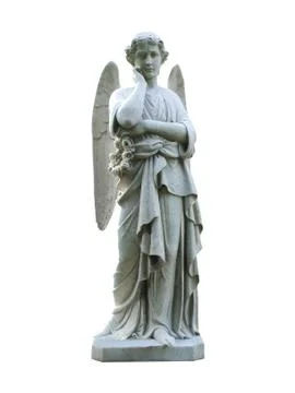 Graveside Statue. Stock Photos