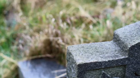 Gravestone Stock Footage 40678316