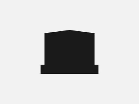 Gravestone, graveyard, rip icon. Vector illustration, flat design. Stock Illustration