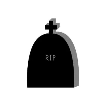 Gravestone icon Stock Illustration