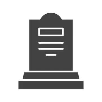 Gravestone icon vector image. Stock Illustration