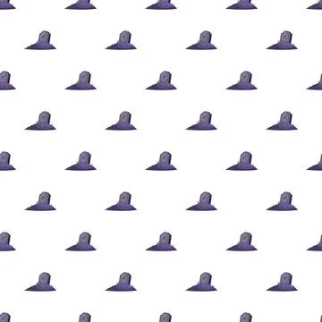 Gravestone pattern creating spooky halloween background Stock Illustration
