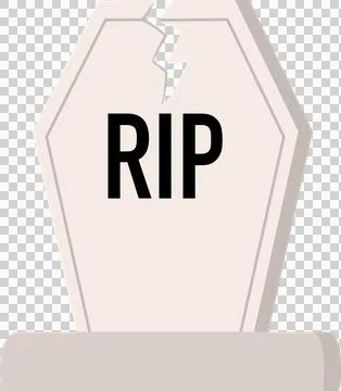 Gravestone rip halloween elements Stock Illustration