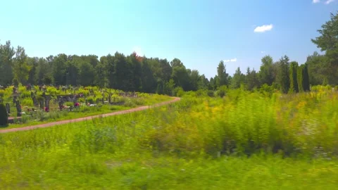 Gravestones and monuments Stock Footage 279647827