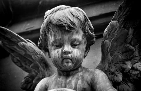 Graveyard angel statue Stock Photos
