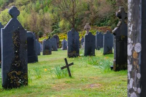 Graveyard Ballachulish Stock Photos