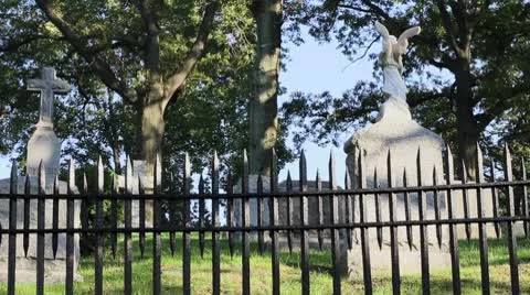 Graveyard / Cemetery Vídeo Stock 8850834
