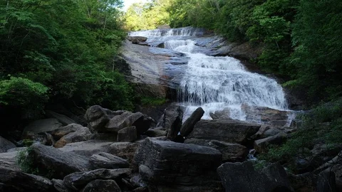 Graveyard Fields Lower Falls 4 Video stock 111388071