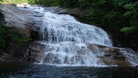 Graveyard Fields Lower Falls 5 Stock Footage 111388509