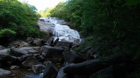 Graveyard Fields Lower Falls Stock Footage 111387883