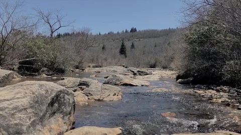 Graveyard Fields Quiet Stream Stock Footage 89700115