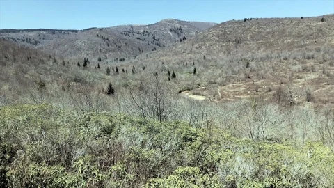 Graveyard Fields Vista 2 Near Canton North Carolina 4K Stock Footage 89603930