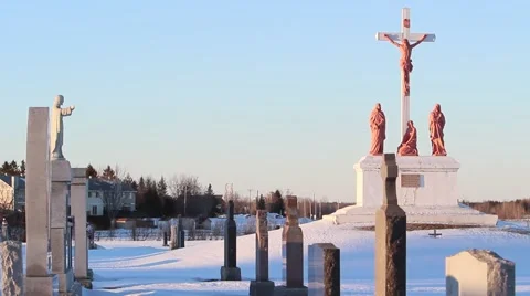 Graveyard Stock Footage 59696391