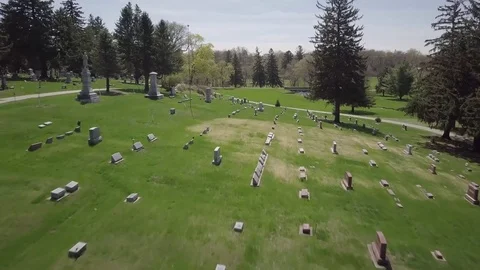 Graveyard Stock Footage 77708100