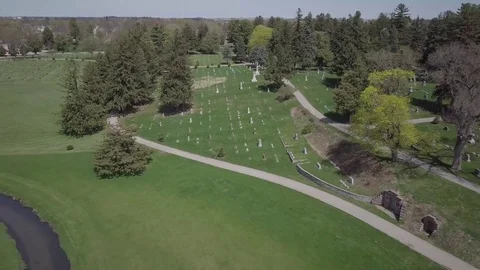 Graveyard Stock Footage 77708104