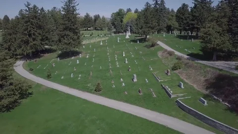 Graveyard Stock Footage 77708346