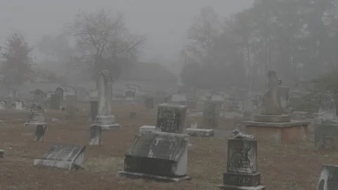Graveyard Stock Footage 168214885