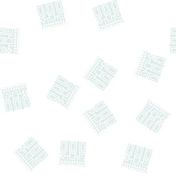 Graveyard halloween glyph seamless pattern Stock Illustration