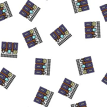 Graveyard halloween vector seamless pattern Illustrazione stock
