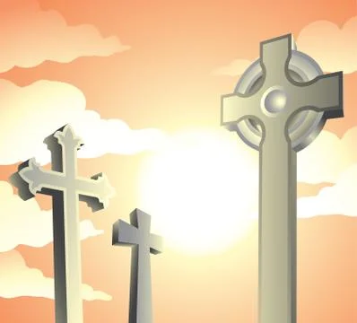 Graveyard Illustrazione stock