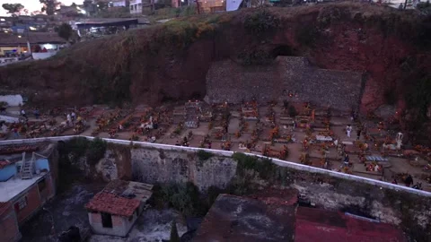 The Graveyard Of Janitzio. Stock Footage 229899919