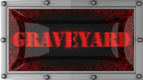 Graveyard on led Vídeos de archivo 8761391