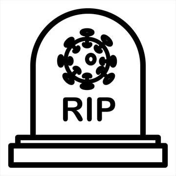 Graveyard line icon vector illustration isolated on white background Stock Illustration