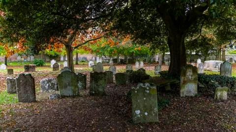 Graveyard in Lymington Stock Photos