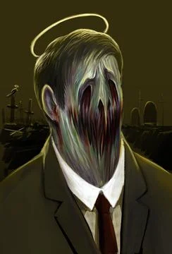 Graveyard monster Stock Illustration