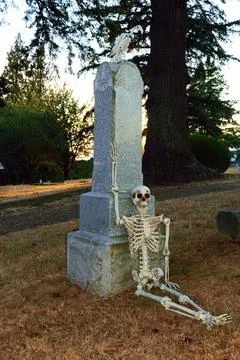 At the Graveyard Stock Photos