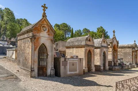 Graveyard of Roussillon Stock Photos