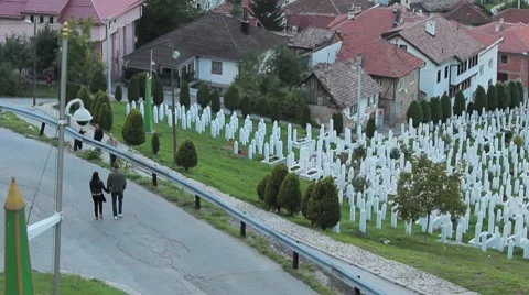 Graveyard. Sarajevo. 7 스톡 동영상 8656724