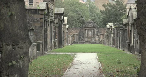 Graveyard in Scotland Video stock 219972102
