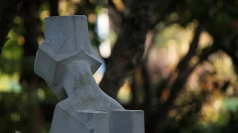 Graveyard Statue Stock-Footage 5164013