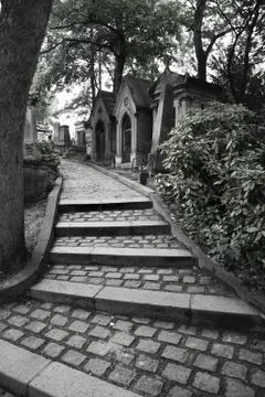 Graveyard steps Stock Photos