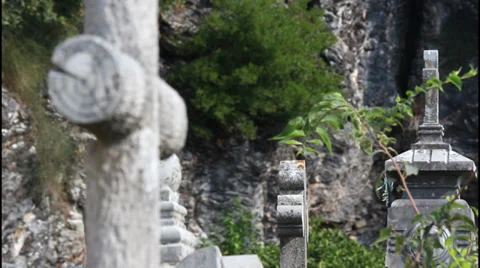 Graveyard, tombs Stock Footage 32675159