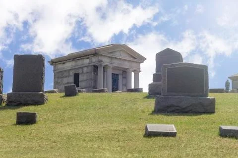 Graveyard Tombs Gravestones Stock Photos