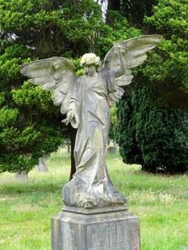 Graveyard Tombstone Angel Stock Photos