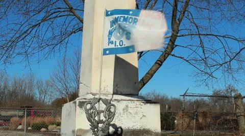 Graveyard Tombstone Stock Footage 10594503