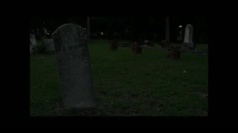 Graveyard Tombstone Stockbeeldmateriaal 11585521