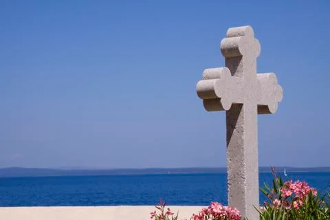 Graveyard view Stock Photos