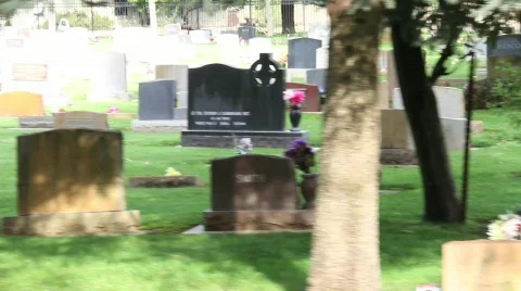 Graveyard2 Stock Footage 689043