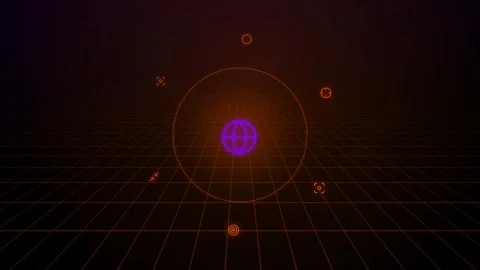 Gravitational Anomaly Physics Orb Hologram Seamless Loop 스톡 동영상 334342531